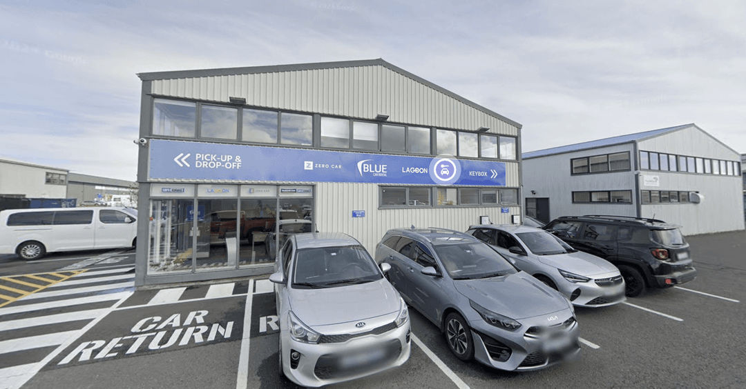 Google Maps screenshot of Zero Car rental offices in Fiskislod in Reykjavik Iceland